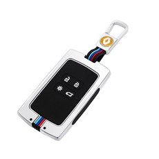 CRONICLE sm3 / 5 / 6 / qm6 / xm3 雷諾三星 鑰匙殼 + 鑰匙圈組, 銀色, CRONIC401