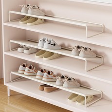 Yehome 寬版鞋架 層架 鞋子收納架, 白色, 1個