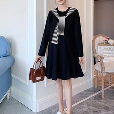 에스텔라 패셔너블 숄 포인트 임산부 원피스 sds127