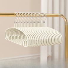 프렌지 유선형 논슬립 옷걸이 40cm, 아이보리, 10개