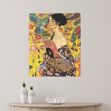 상상후 명화 패브릭포스터, 클림트 부채를든여인