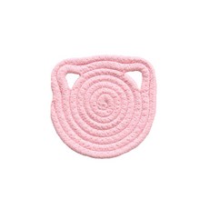 我們家貓咪覬覦的貓奴廚房必備品 貓咪繩編杯墊 隔熱墊, 粉紅色