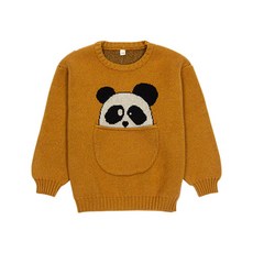 兒童口袋卡通針織衫 CCV75GNT328