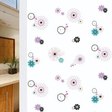 알로데 보안 방지 창문 유리창 시트지, 02 꽃들사이