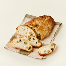 브로드카세 72시간 발효 저당 사워도우 올리브 차아바타, 640g, 1개입, 1개