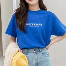 女款基本款字母印花短袖棉質T恤 KK_144_085