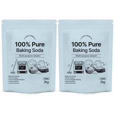 Saenghwalgongsik 100 Pure 小蘇打粉, 2kg, 2個