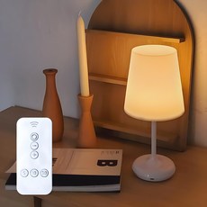 레나에너지 무선 리모컨 LED 조명 단스탠드 취침등, 화이트