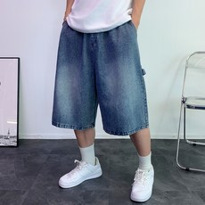 콘피아르 남성용 편안한 버뮤다 카펜더 밴딩 청반바지 TC11003