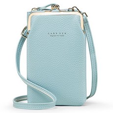 BUBBLYDAY 經典皮夾迷你斜揹包, 淺藍色