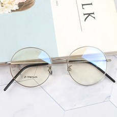 멜라크메 깃털 초경량 베타티타늄 동글이 안경테 9g