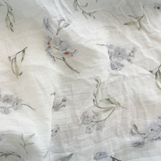 DCLARE Lindabebe孩童竹纖維材質涼被, 藍色花朵款