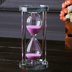 Simille 水晶圓柱形沙漏 15 分鐘, 03粉色
