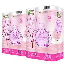 Namureul Simneun Saramdeul Tissue Pure Premium 3 層裝飾卷衛生紙 22m, 2個, 30件