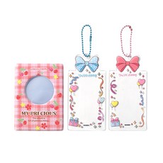 2Youngdesign 圖案印花相簿+透明照片卡夾組 2入, 隨機出貨