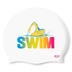 sd7 成人用矽膠泳帽 游泳 自由式 2 SGL-CA387, 1個, 白色