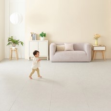 알집매트 하이엔드 TPU 시공매트 70x70x2.3cm, 밀크스톤, 코너, 4개