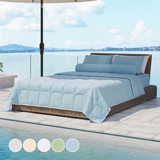 韓國 amante 蘇打涼感絎縫被, 藍色蘇打