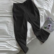 빼빼 여성용 뒷밴딩 와이드 슬랙스