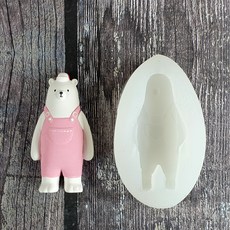 북극곰 멜빵곰 2D 수제 몰드