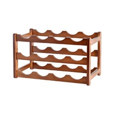 12格木製紅酒架 YT_RA1188 3層, 混色, 1個