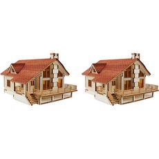 Youngmodeler 英工房 HO Country house 寬甲板模型套件 YM633 2p, 混色