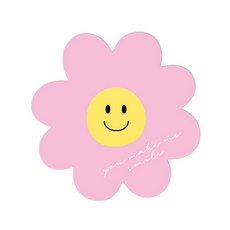 DONNA&DECO 大尺寸花朵造型貼紙 7cm, 90個, 淺粉色