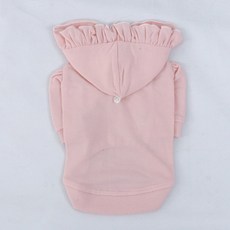 REDPUPPY 寵物Lovely抓皺連帽上衣, 粉紅色