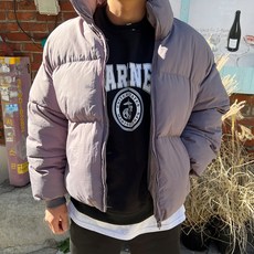 머시따 남성용 따뜻한 경량 웰론 숏 패딩