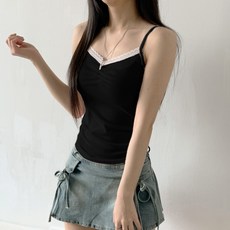 딥톡 셔링 스트랩 레이스 끈 나시티 DT0818