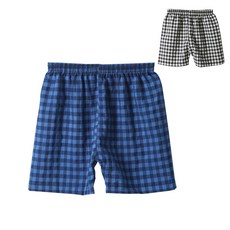 KerriLucy 童款色紗格紋5分睡褲 2件