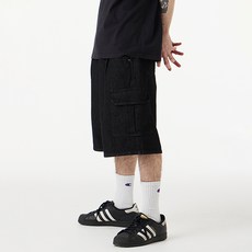 URBANAGE 男女通用百慕達工裝牛仔短褲
