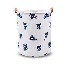 Minsung Company Blue Cat 布質洗衣籃 S, 混合顏色, 1個