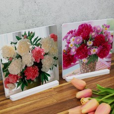 牡丹花立式相框 2入