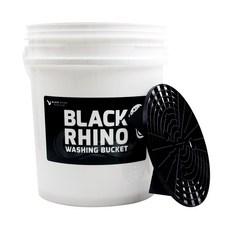 BLACK LIGER 洗車桶 + 砂石過濾網 26cm, 桶(白色), 砂石過濾網(黑色), 20L