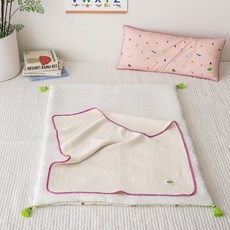 Dreamer 嬰幼兒莫代爾紗布毯, 粉紅象牙白