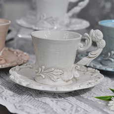 ELIOS My Flower 茶杯碟組, 奶油色, 1套