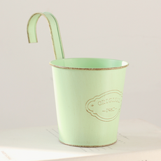 미소로운 컬러 오리지널 분리형 배란다걸이 화분, 그린, 1개