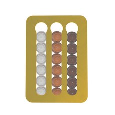 Mest Nespresso咖啡膠囊收納保管盒, 黃金, 1個