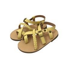 Bimbo Bimba 孩童編織條紋人字拖