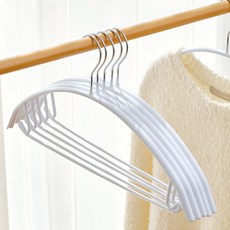 Back to Basics 不鏽鋼防滑衣架, 白色, 30個