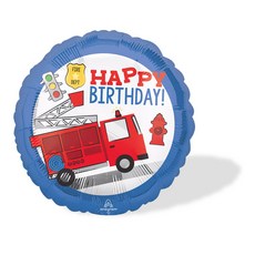 anagram Wow Party Korea First Responder Happy Birthday 鋁箔氣球 45cm, 混合色, 5個