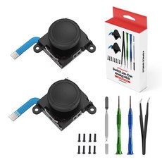 SPACE SHIELD 任天堂 Switch / OLED / Joy-Con 類比搖桿 高級維修工具組, 黑色, 1套