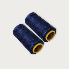 初學者適用編織蠟線 1mm*220m, 深藍, 2個