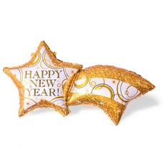 WOW PARTY KOREA 新年流星氣球, 混合顏色, 3個