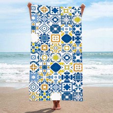 UNHAVE 多彩沙灘巾 90 x 180 cm, 04 圖案, 1個