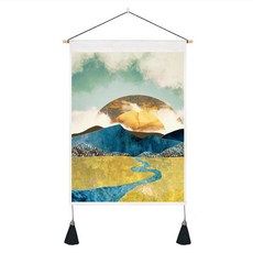 알로데 마운틴 윈드 벽걸이 장식 행잉 포스터, NO 01