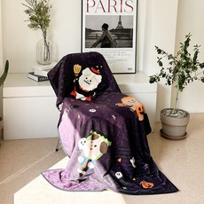 Rugum 露營野餐萬聖節絎縫 Mungssuri 超細纖維柔軟毛毯