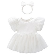 Joy Multi 嬰兒短袖氣球緊身衣褲型一件式頭帶套裝