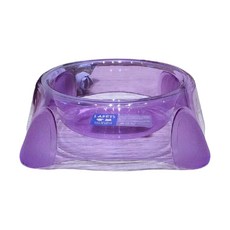 반려동물 투명 식기 YT_RC644, 퍼플, 1개